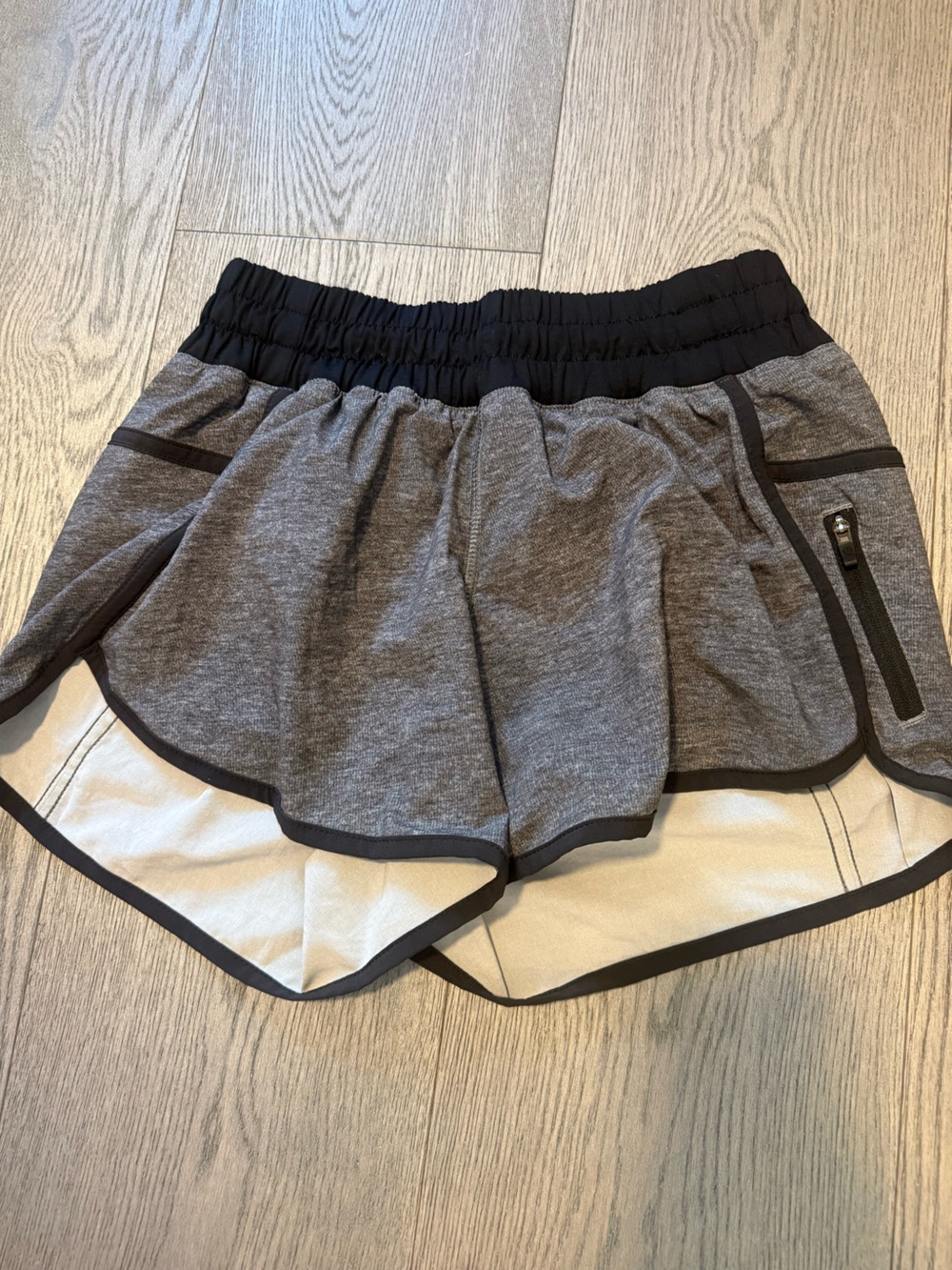 lululemon athletica Gray and Black Athletic Shorts